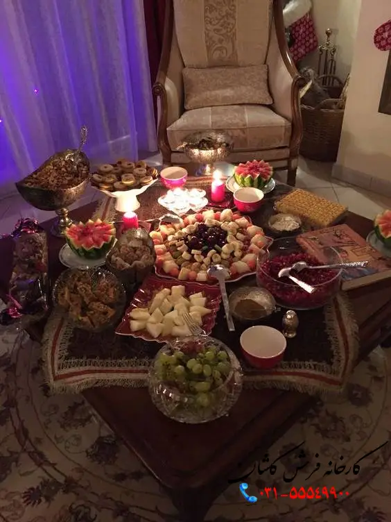 سفره شب یلدا ساده و شیک